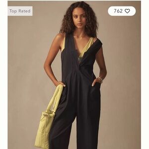 Anthropologie Daily Practice zip front jumpsuit